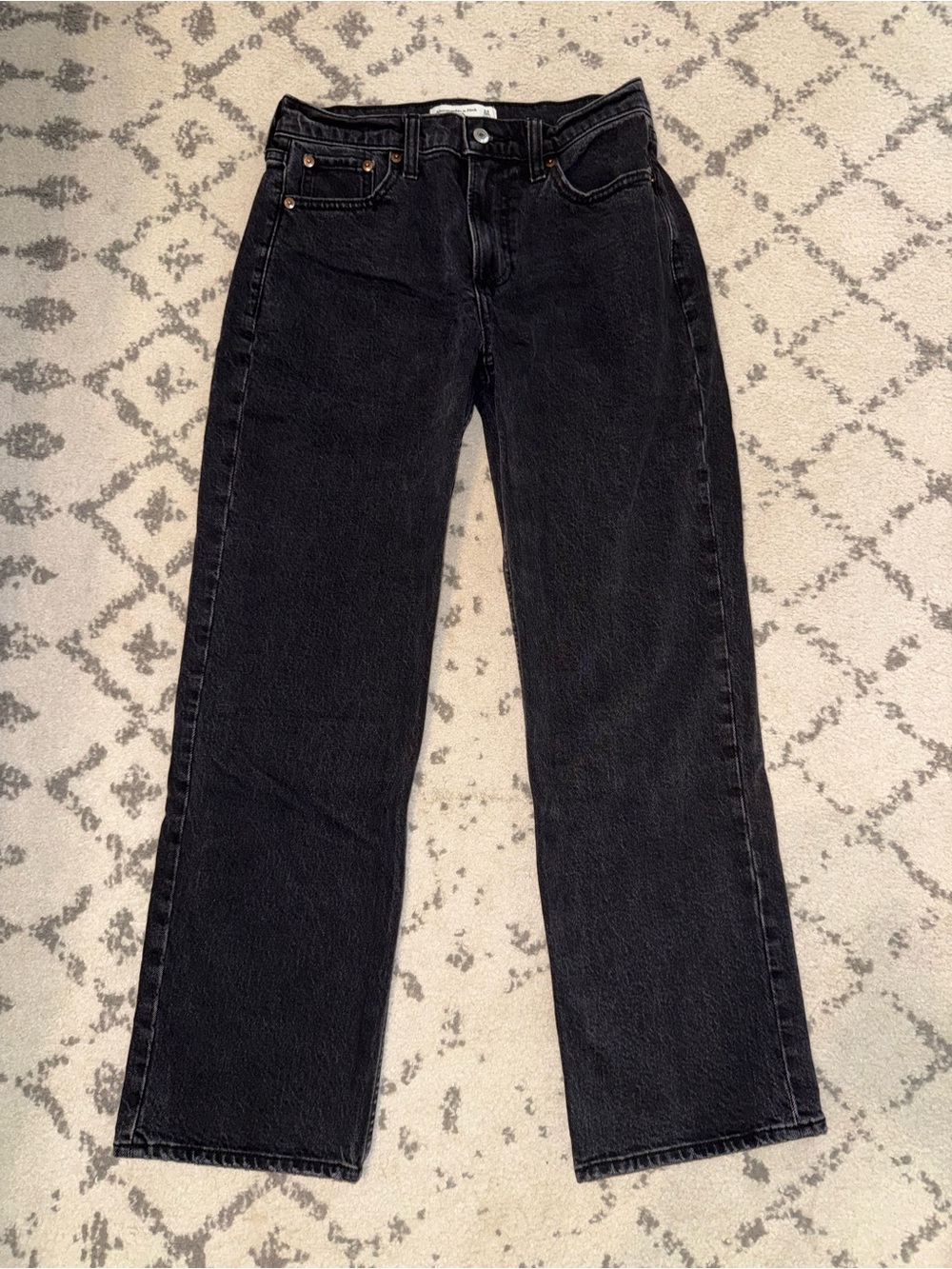 Abercrombie & Fitch Black Straight Jeans